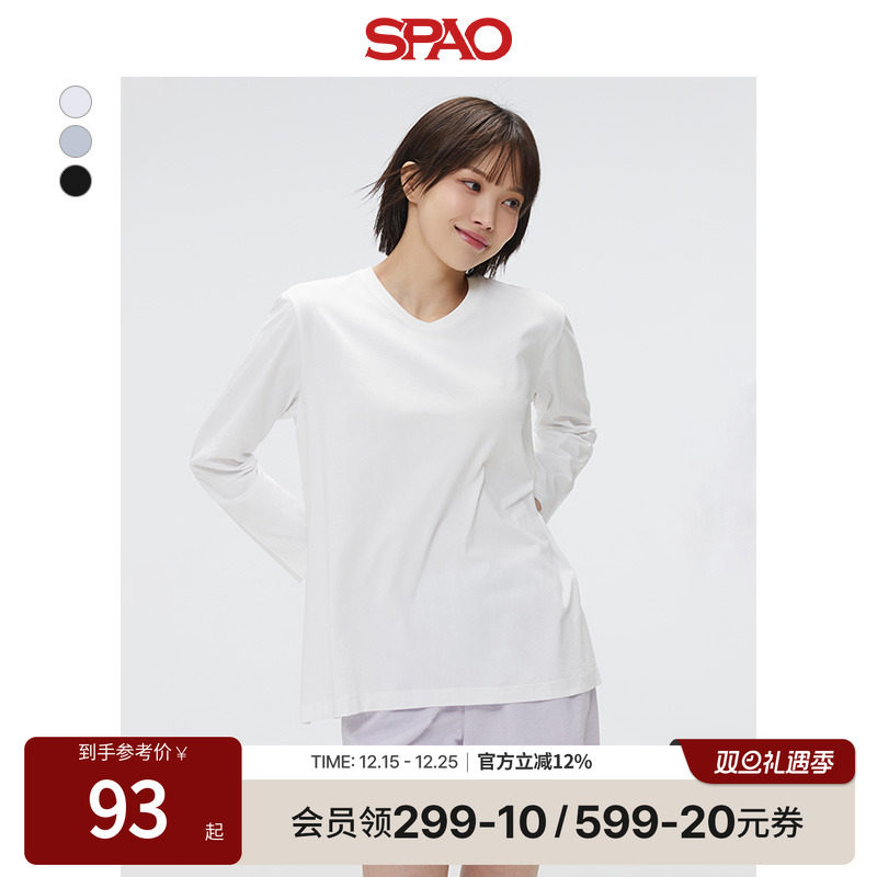 SPAO春季新品基础长袖T恤