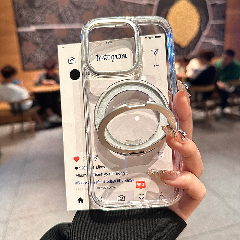 酷图磁吸充电苹果15支点壳16promax手机壳新款iphone15promax旋转支架14磨砂肤感高级13简约16p防摔保护套12