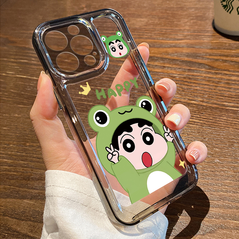 酷图适用苹果16promax手机壳2024新款iPhone15卡通小新pro高级感plus全包防摔14硅胶13时尚女12套11透明外壳