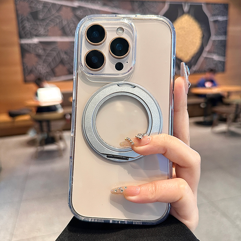 酷图新款360度旋转磁吸支架适用苹果16pro手机壳磨砂iPhone15promax指环扣支架14pm高端新款ip16全包高级感13