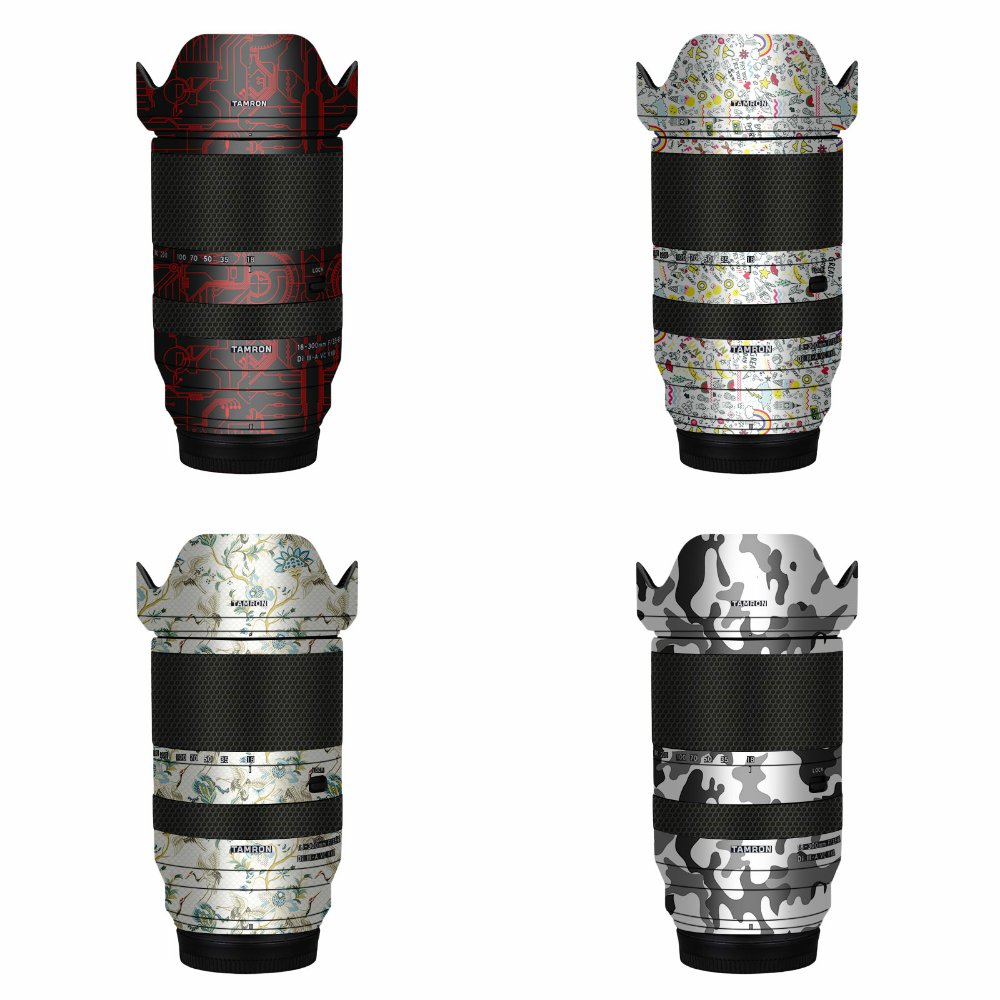 适用于腾龙18-300 F3.5-6.3镜头保护贴膜18300富士口贴纸碳纤维贴