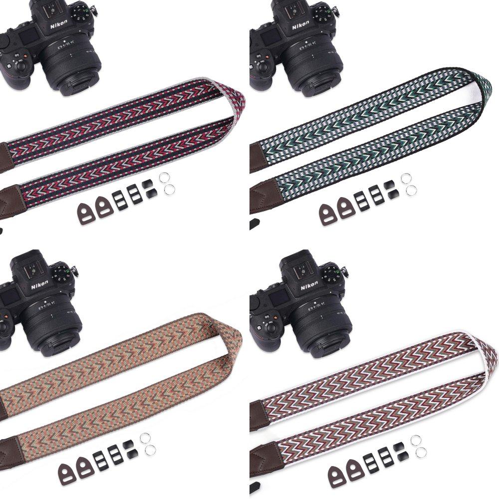背包客Z20民族风炫彩相机T0156肩带专业摄影棉织背带复古简约织带