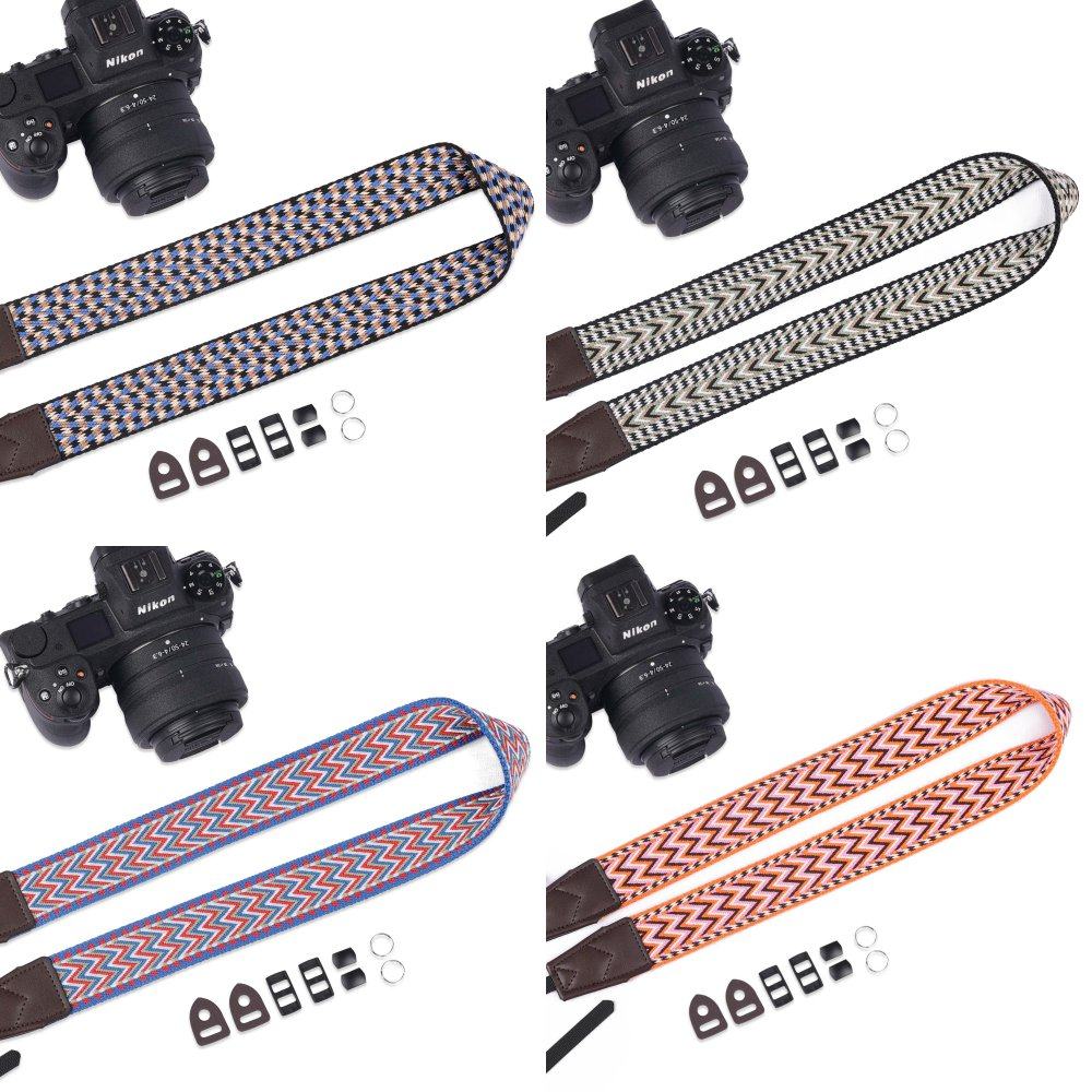 背包客Z20民族风炫彩相机T042肩带专业摄影棉织背带复古简约织带