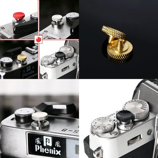 背包客适用富士徕卡微单反相机纯铜快门按钮胶片相机按键尼康DF键