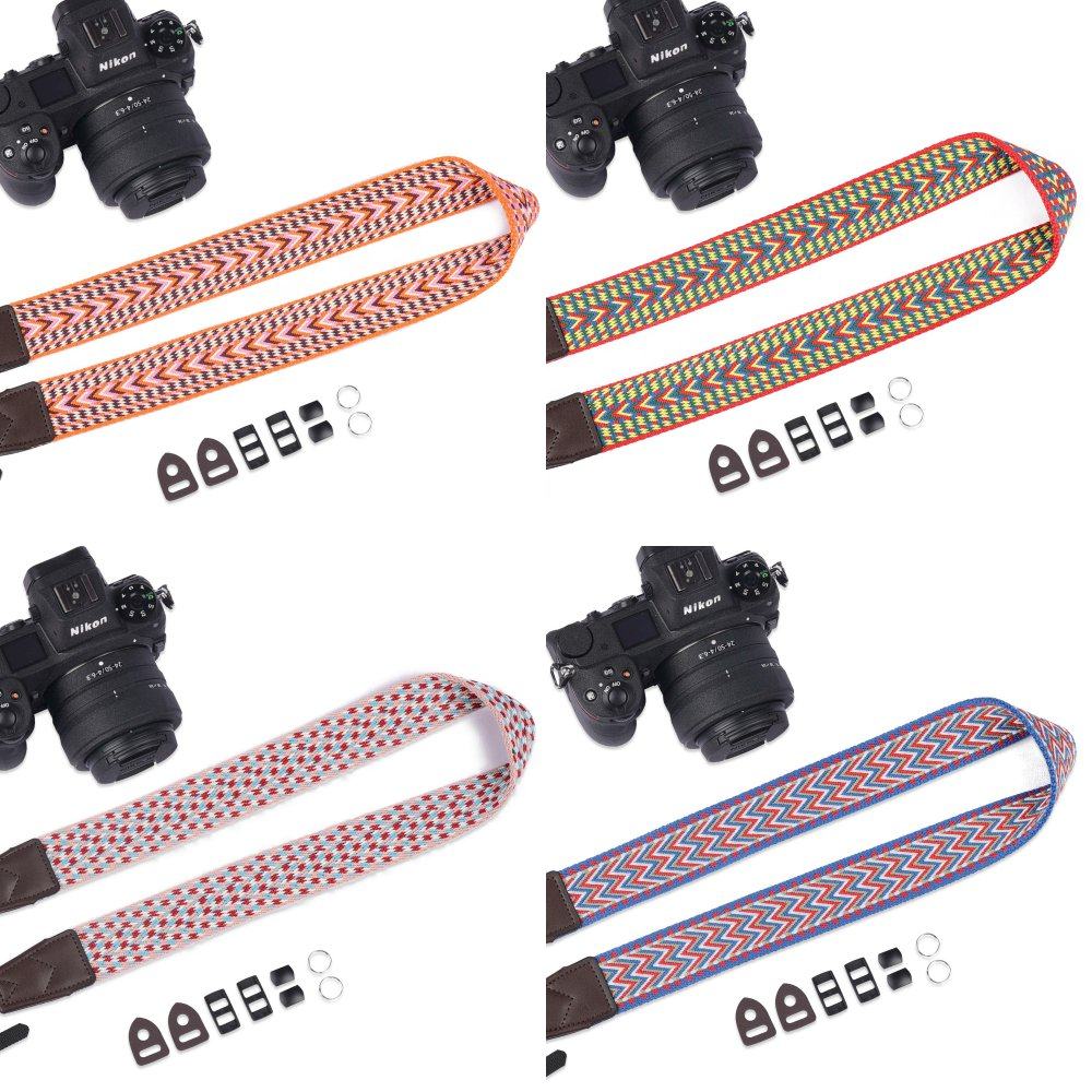 背包客Z20民族风炫彩相机T0405肩带专业摄影棉织背带复古简约织带