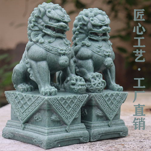 镇宅狮子石狮看门镇宅青砂石狮子