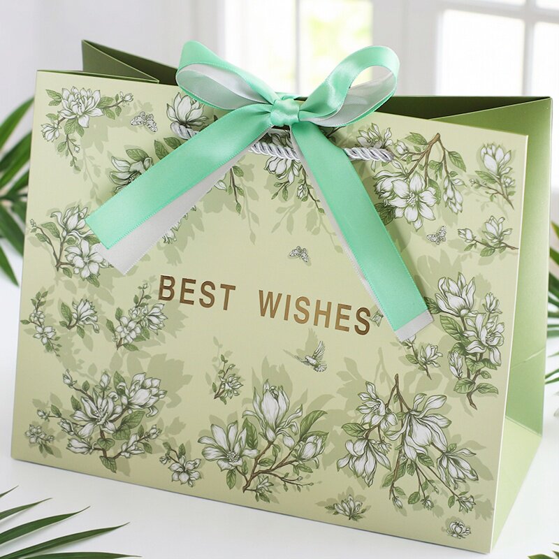 轻奢三八妇女节女神节礼品袋生日小清新礼物手提纸袋伴手礼品纸袋