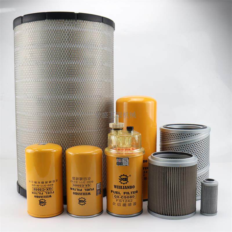 适用挖掘机小松pc360-8机油柴油空气滤芯液压进油回油先导滤清器