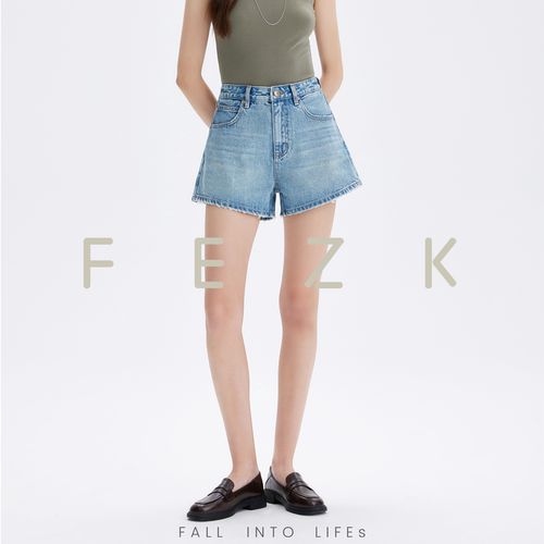 FEZK Freedom•上窄下宽显瘦大A字版型 清新配色百搭舒适短裤FS51