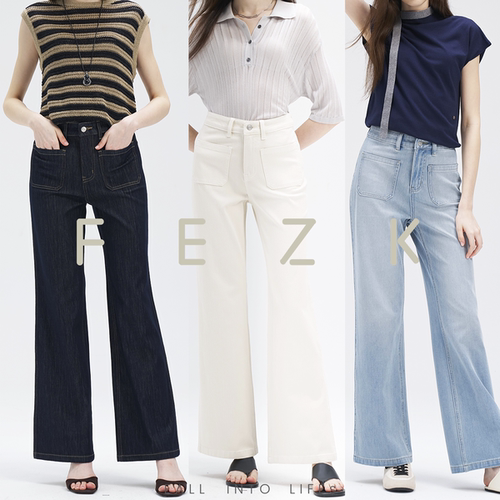 FEZK Zephyr•360°均弹双贴袋立体/高腰版型 设计师款筒喇裤FH36
