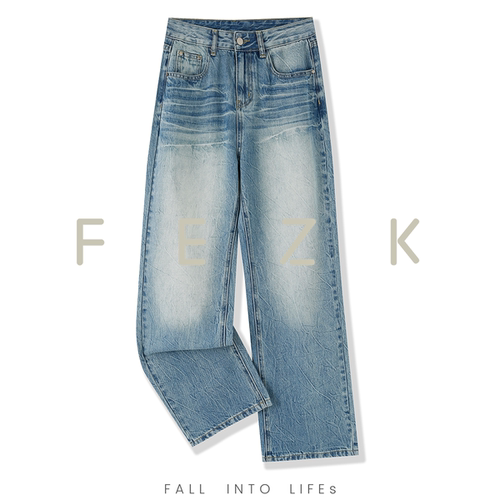 FEZK Keep comfort•美式复调设计 亚麻莱赛尔混纺舒适直筒FY968