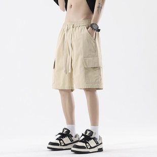新款 潮流宽松直筒运动五分裤 港风工装 男生时尚 子 休闲短裤 2026夏季