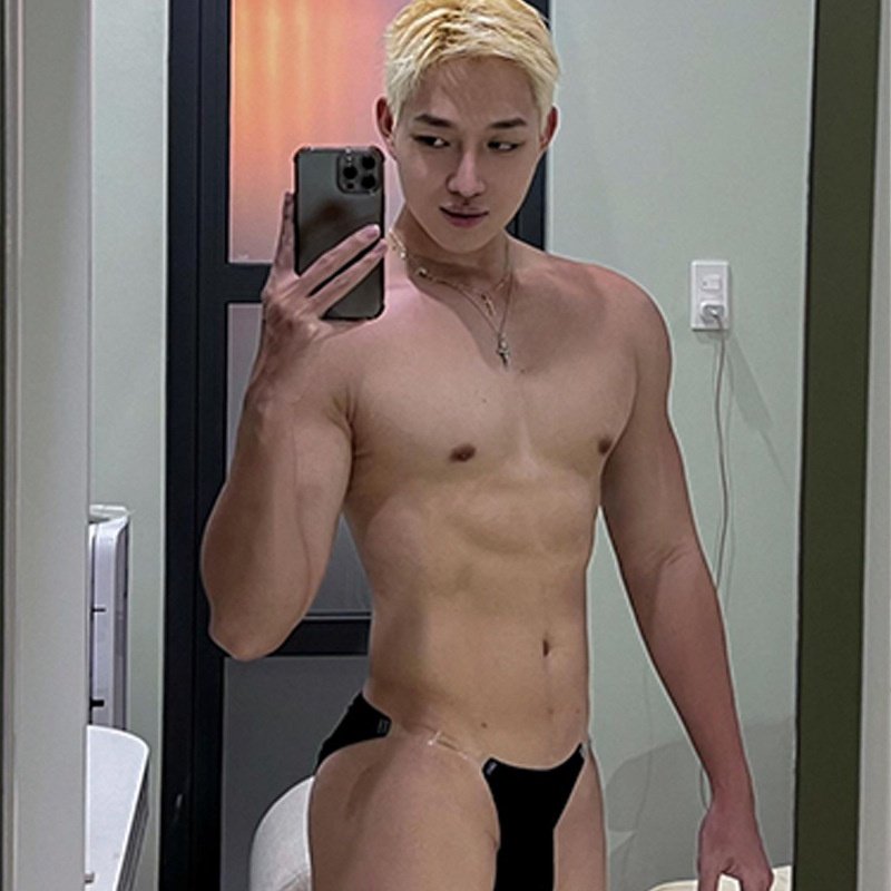 潮流性感高叉男士三角裤莫代尔舒适透气透明腰带提臀健身内裤男