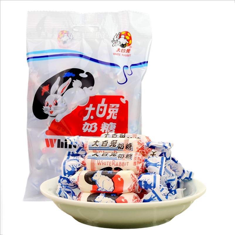 上海特产冠生园大白兔奶糖227g儿时味道婚庆糖果实惠美味两袋包邮
