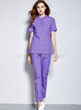 玫绮格立领防走光医疗美容工服套装牙科口腔女式刷手服洗手衣定做