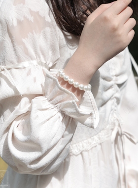 珍珠高级大气弹力绳设计10MM原创