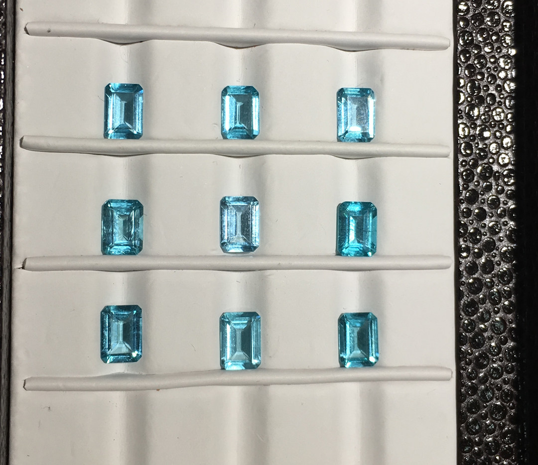 帕拉伊巴色方枕 磷灰石裸石共9颗总重8.62ct彩色宝石裸石耳钉手链|msdalam kategori barang kemas/berlian/Emerald/emas, batu-batu berwarna/batu permata, lain - dari Buy2taobao.com untuk memberikan perkhidmatan ejen Taobao profesional membeli