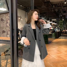 外套女士休闲设计感小众西服 宽松上衣网红小西装 2019春秋新款 韩版