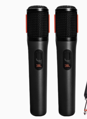 JBL PartyBox Wireless Mic线1拖2麦克风话筒无线接收器UHF双声道