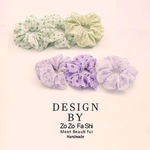 2026年新款 娟纱大肠发圈女生发绳高级感头绳扎头发橡皮筋头饰 法式