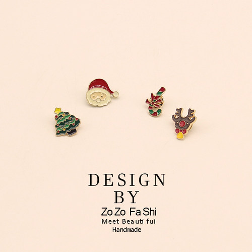 ZOZO韩版可爱圣诞主题胸针