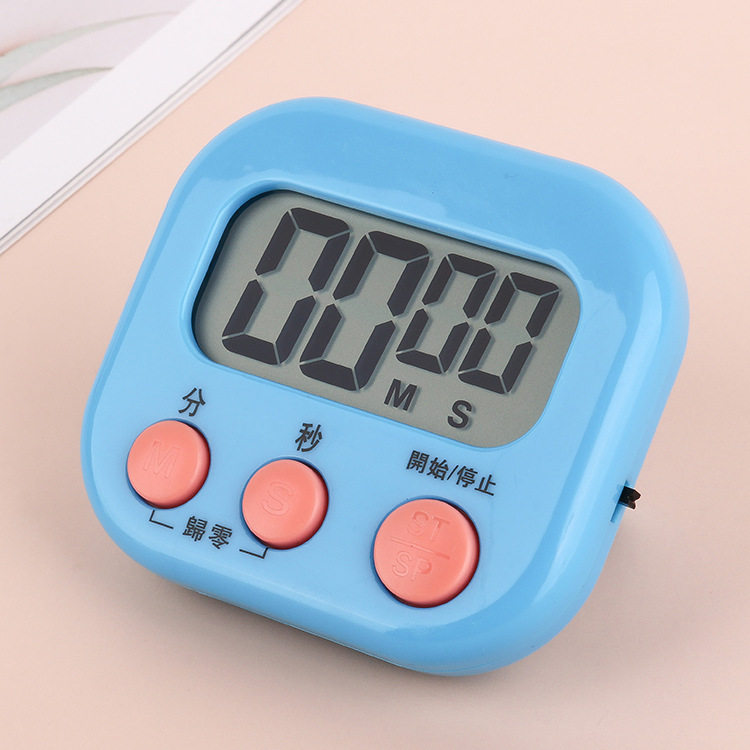 计时器厨房多功能大屏幕定时器提醒器声学生倒计时器电子闹钟秒表
