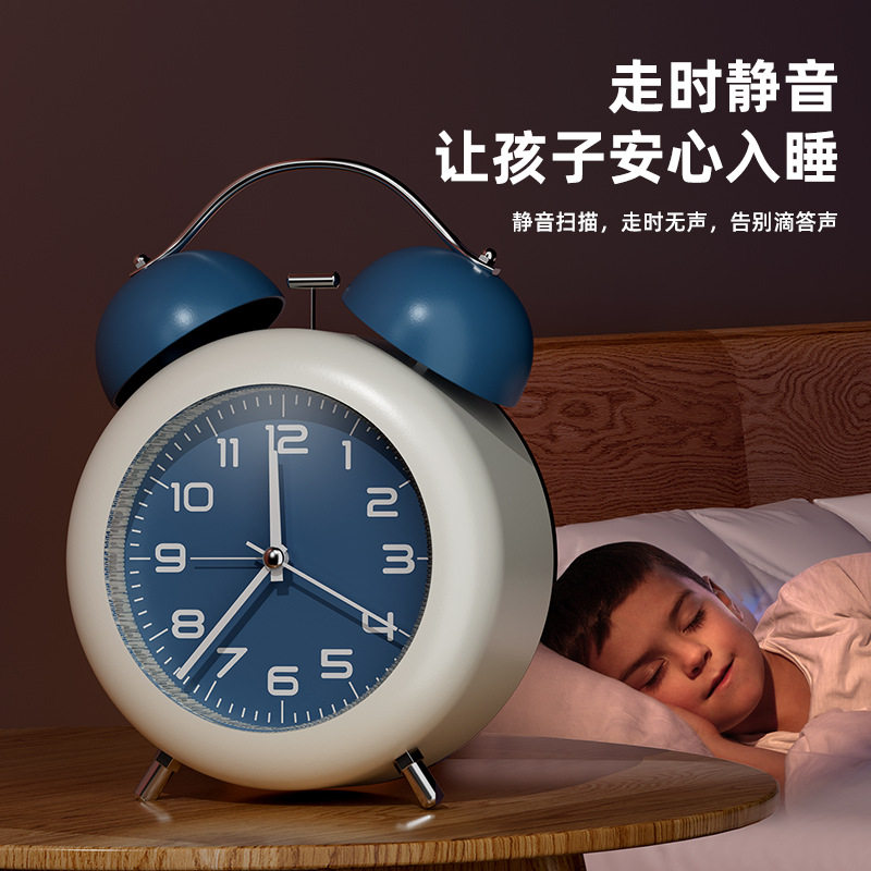 强力叫醒闹钟学生专用起床神器2024新款儿童高中生钟表亚马逊