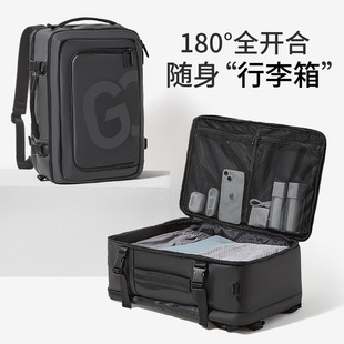 背包男士双肩包多功能轻便通勤大容量书包新款出差户外旅行李包女