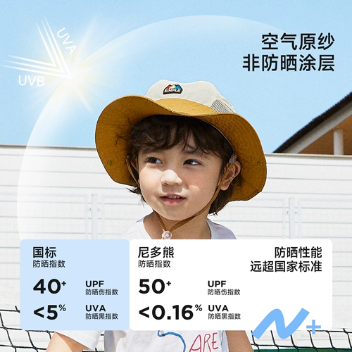 尼多熊 Детская шапка, дорожная летняя тонкая солнцезащитная шляпа подходит для мужчин и женщин