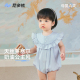 婴儿衣服包屁衣新生儿宝宝连体衣爬服公主风无袖 尼多熊夏季 新款