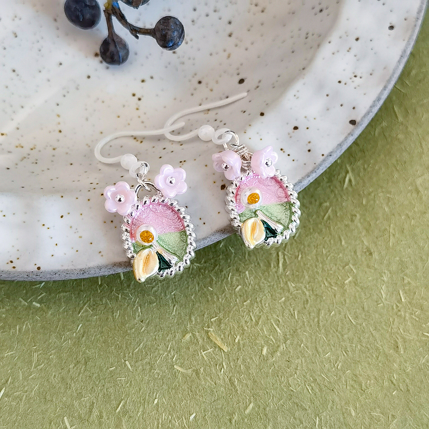 莫奈花园~生物瓷耳钉防过敏养耳洞超仙森系花朵耳环日常通勤耳夹,饰品/流行首饰/时尚饰品新,耳环,淘宝优惠券,粉丝福利购,淘宝优惠卷