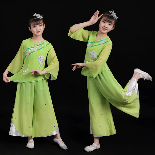 古典舞演出服女童舞蹈表演服