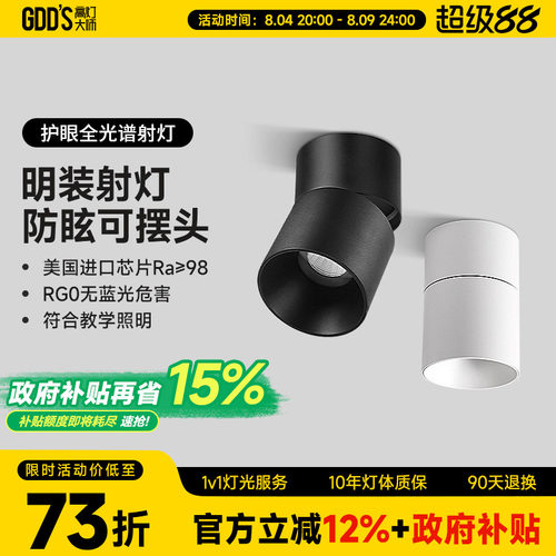 全铝材可摆头防眩高灯大师极简风