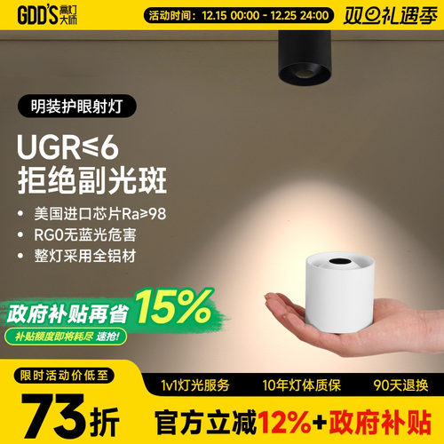 高灯大师防水小角度明装射灯