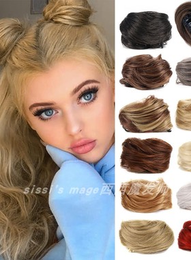 Mini Cat Ears Hair Bun 半扎抓夹女发苞鲨鱼夹cos假发发包丸子头