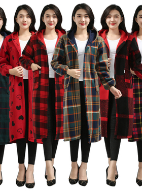 超长加长加绒加厚羽绒服罩衣长袖大人男女特长围裙工作服外套护衣