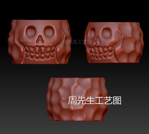 阿呆鼓珠桶珠隔珠玉石木文玩配饰雕刻图数控3D打印图纸stl Q552