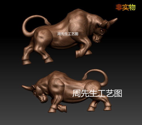 三维立体图圆雕精雕图3d打印图stl文件牛生肖动物高精度3d模型862