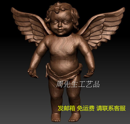 小天使 西方雕塑 圆雕图 三维立体stl 3d模型 精雕图 236