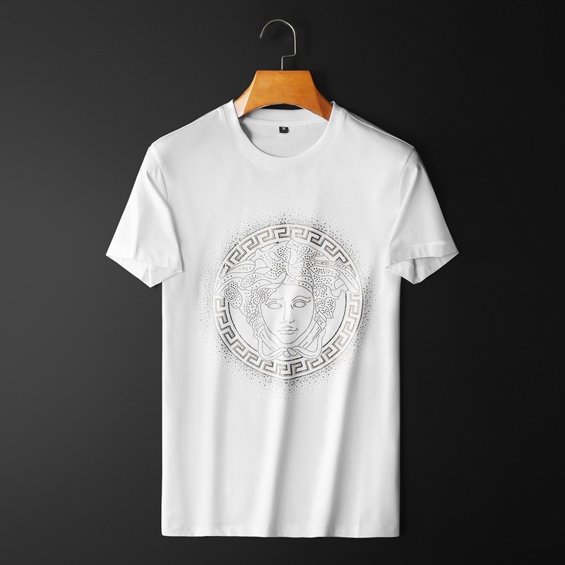 欧洲站2022夏季新款男式圆领短袖T恤衫时尚烫钻潮流半袖免烫短t在类目 男装, 时尚防晒服中 - 来自Buy2taobao.com提供专业的淘宝代购服务