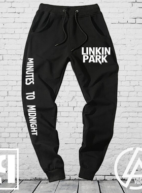 Linkin Park林肯公园音乐摇滚乐队小脚裤卫裤子男休闲裤运动长裤