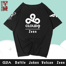 男女游戏DOTA2联盟CSGO上衣服比赛服 CLOUD9战队C9队服纯棉T恤短袖