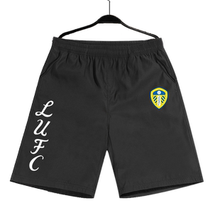 利兹联队白玫瑰足球俱乐部白衣军团球迷速干短裤男5五分裤子中裤