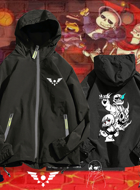 传说之下snas动漫周边夹克连帽男女外套学生休闲拉链帽衫上衣服装