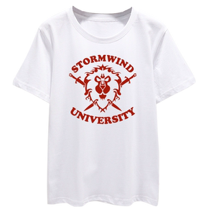 魔兽世界争霸为了部落联盟游戏周边短袖T恤衫男女纯棉半截袖体恤