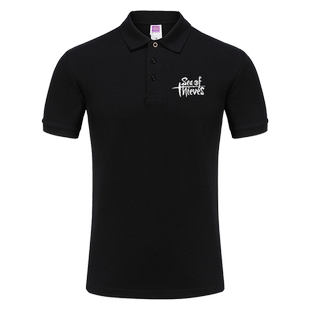 steam盗贼之海航海传奇海盗游戏周边POLO衫短袖T恤男女翻领半截袖