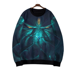 克苏鲁神话洛夫克拉夫特Cthulhu旧日支配者全幅圆领卫衣男女长袖