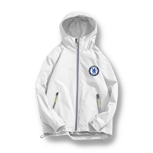 切尔西队服足球衣服坎特威廉夹克连帽男女薄款外套春秋季运动服装