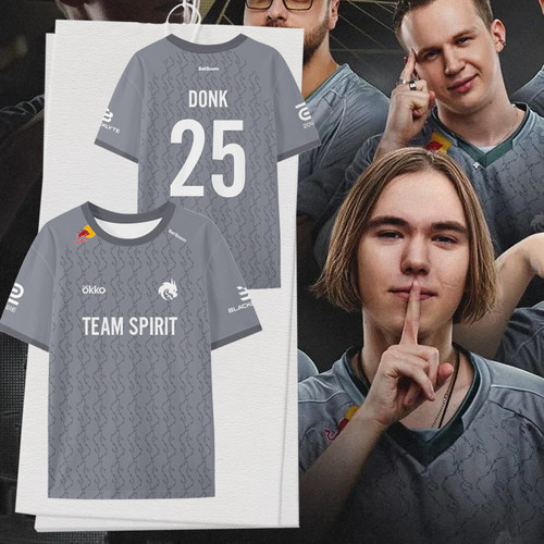 TeamSpirit绿龙战队Ti15夺冠T恤