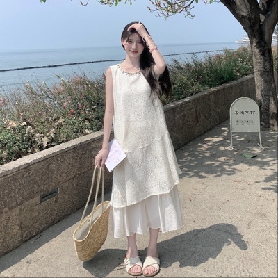 拉夏贝尔法式温柔波西米亚连衣裙